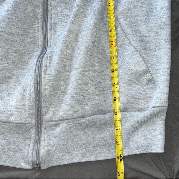 PONY Vintage Full Zip Sweatshirt Adult Medium 80s 90s Gray Green - Picture 7 of 7